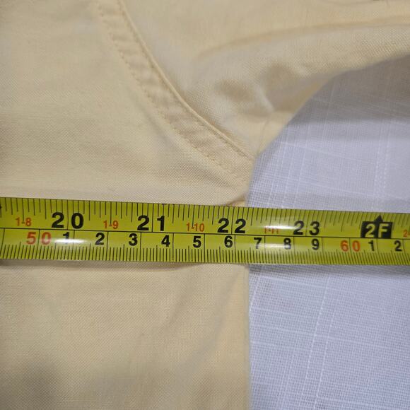 Vintage PBJ Classic Yellow Button Down Shirt Birdhouse Embroider Grandma Core - Picture 6 of 7